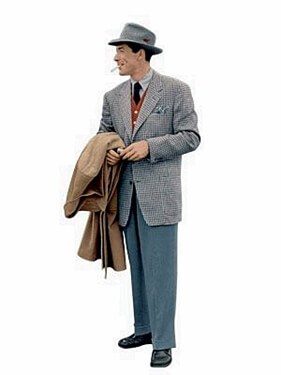 1950s Men's Fashion - see what styles and clothes were popular