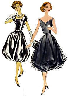 50s evening dress