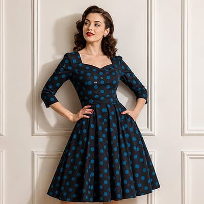 Polka Dot Outfits: How to Wear This Classic 1950s Fashion Trend Photo