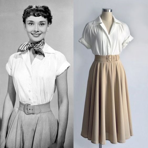 1950s Women Blouses Shirts Fifities Web