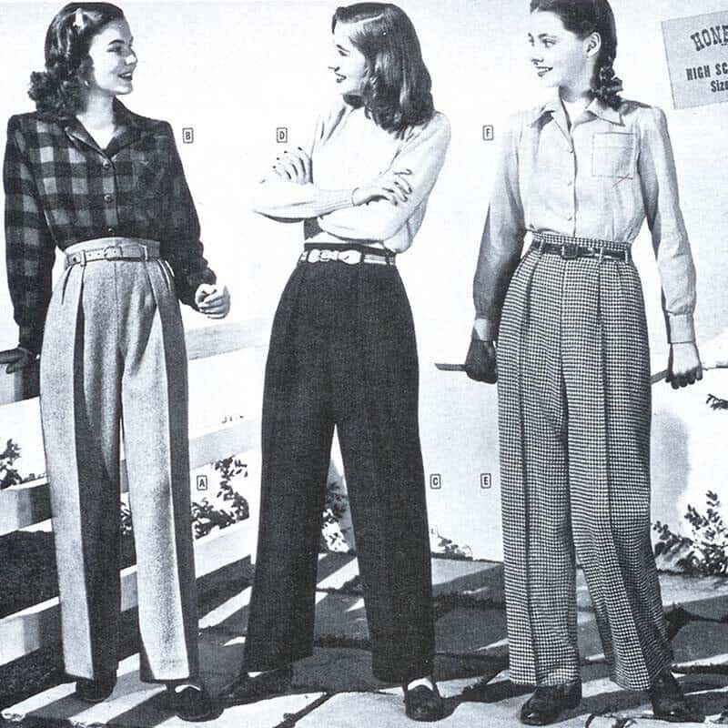 50s inspired outfits pants