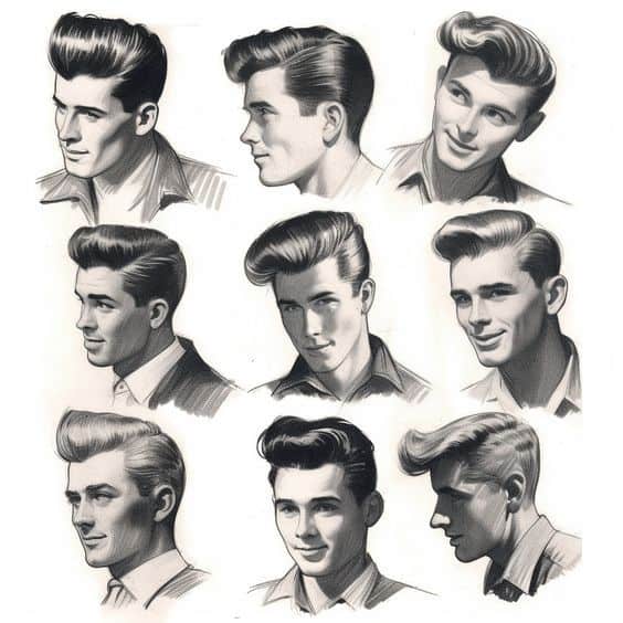 How to Draw Male Tail, Hairstyles