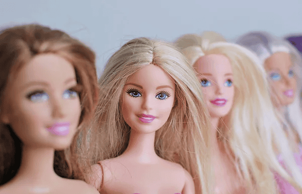 Barbie Dolls Closeup Popular Toys Girls — Stock Photo, Image