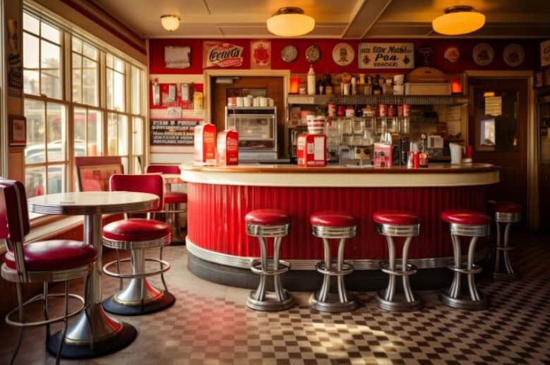 Popular 1950s Soda Shop Culture and Social Hangouts Photo