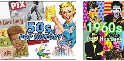 1950s and 1960s pop history