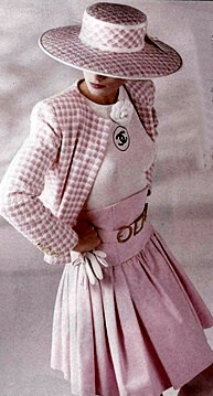 1960s fashion Chanel suit