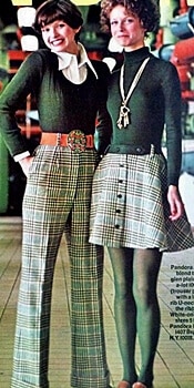 matching 1960s pants and skirt