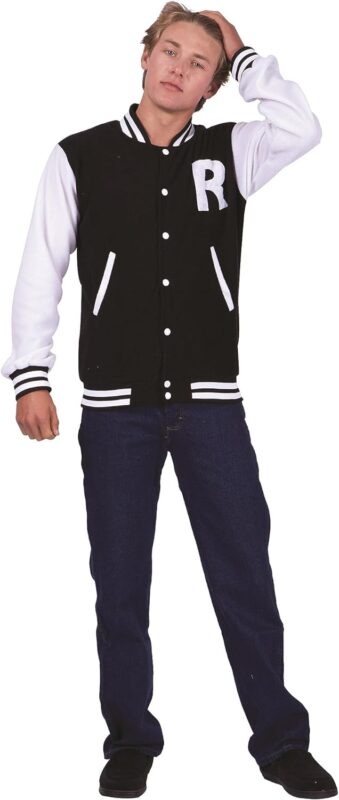 RG Costumes Men's Letterman Jacket, Red, Small : Clothing, Shoes & Jewelry
