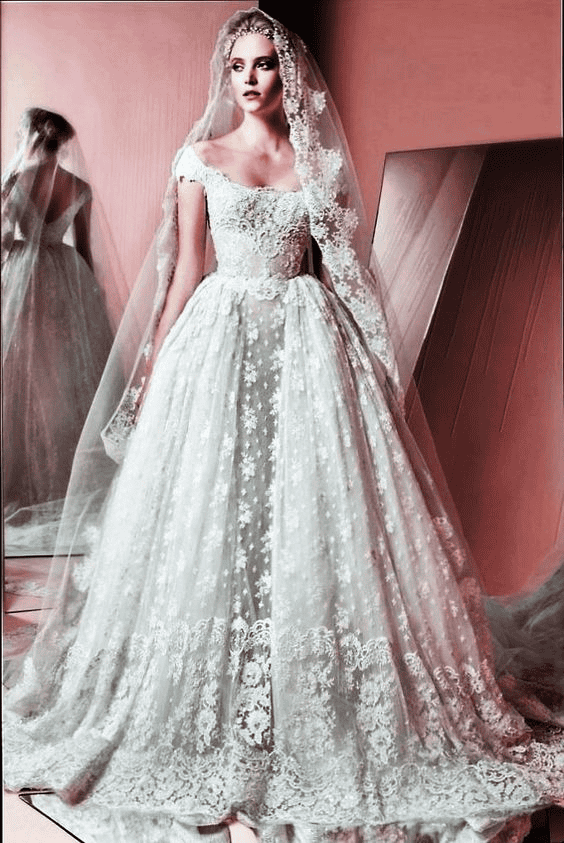 Iconic Elements of 1950s Wedding Dress Design Photo