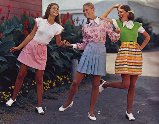 1960s fashion for teenage girls