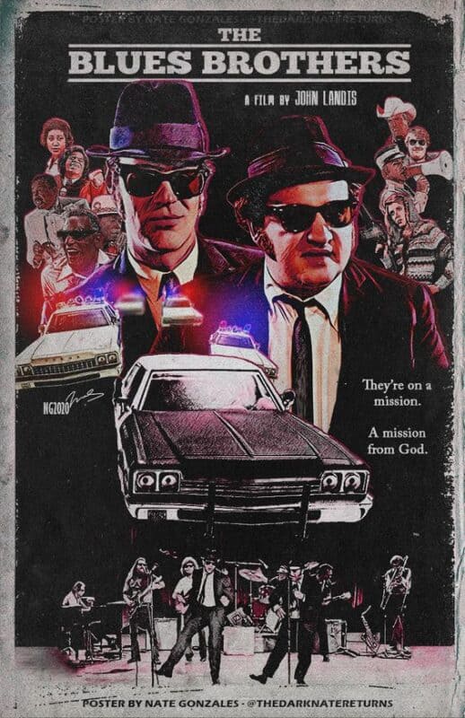 The Blues Brothers film poster.