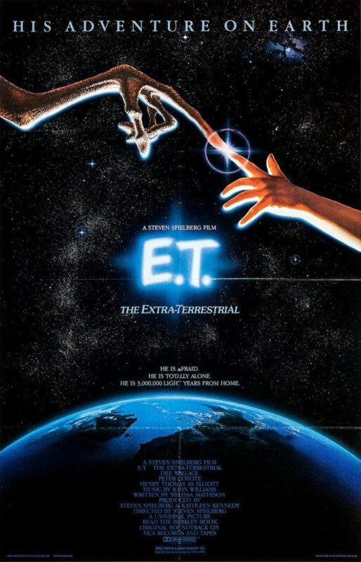 Vintage E.T. the Extra-Terrestrial movie poster