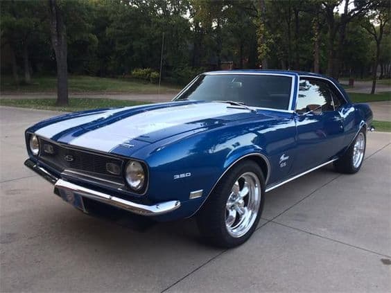 Chevrolet Charger in the color blue.