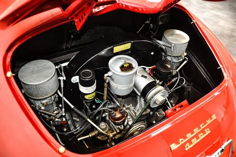 The engine of a Porshe.