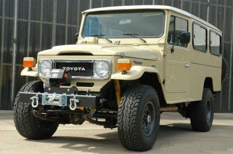 A restored Toyota Land Cruiser.