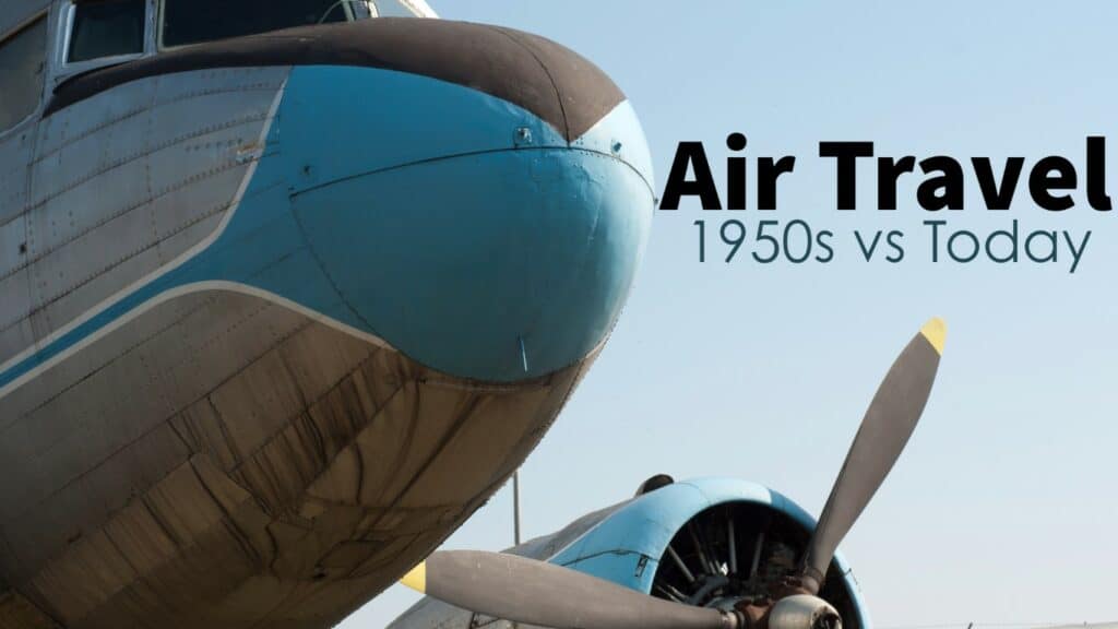 Air Travel in the 1950s vs. Today Photo