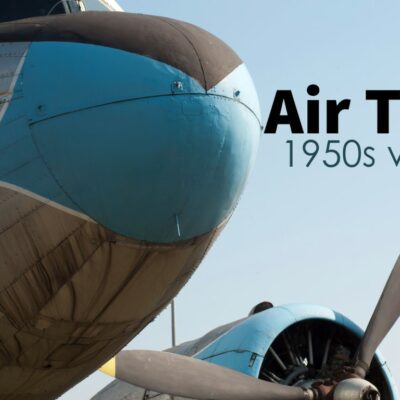 Air Travel in the 1950s vs. Today Photo