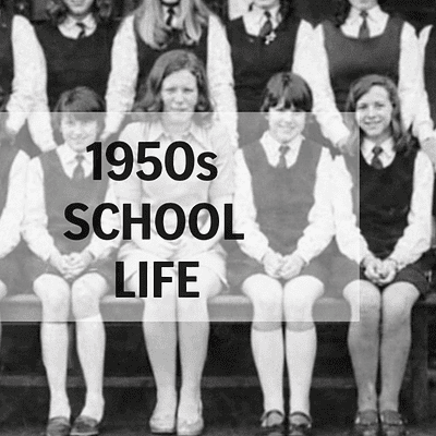 1950s School Life – Classrooms, Rules, and Student Culture Photo
